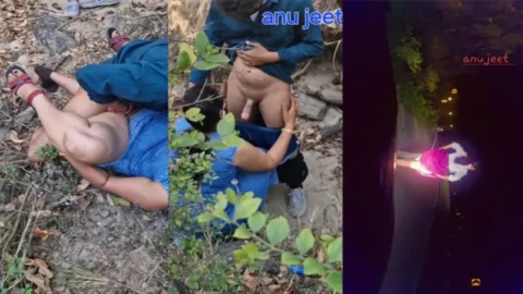 Anuhotwife aka Anujeet 2 Dare Videos Shared In jungle and Walking on Road