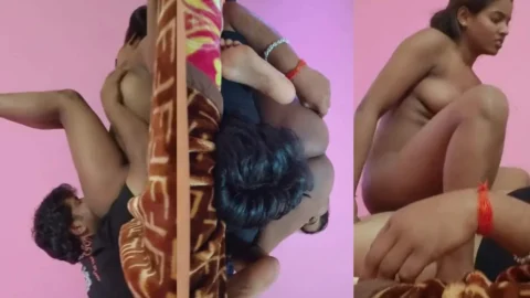 Desi Girlfriend Fucked Upside Down Moaning Loudly Hardcore Sex Video MMS