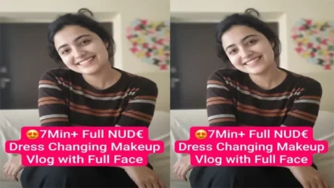 Desi GF Latest Viral Full Nude Dress Changing & Makeup Video