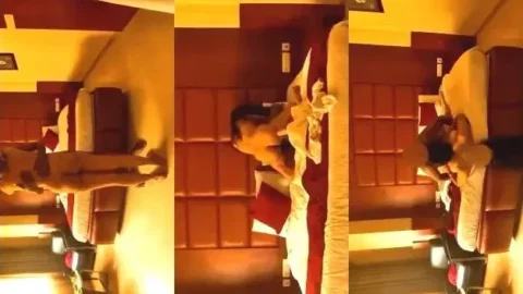 Desi Wife With Huge Boobs Rides Husband s Hard Cock in Hotel Room Video MMS