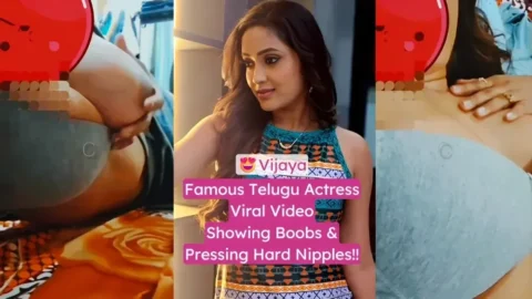 Famous Telugu Actress Vijaya Nude Video Pinching Her Hard Nipples Video MMS