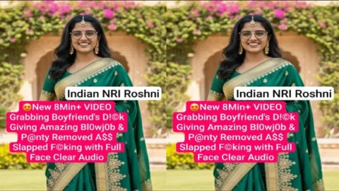 Indian Nri Roshni Boyfriend Dick Giving Amazing Blowjob - Panty Removed Ass Slapped - Fucking with Full Face Mms Video