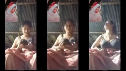 Village Girl Shows Boobs Uses Present on Video Call