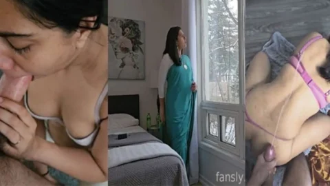 Malayali Mummy After Dark BJ Doggy Sex