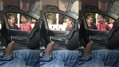 Daring Guy Flash Dick - Infront Of College Girls Inside Car Free Video