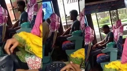 Desi Guy Jerking Dick In Public Bus