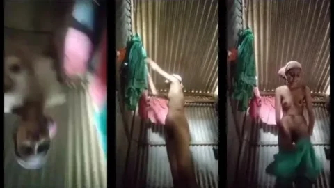 Sexy Indian GF Full Nude Bathing at Home 1