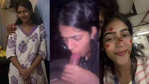 MMS of Desi Girlfriend Giving Sloppy Blowjob Before Hardcore Fucking Video MMS