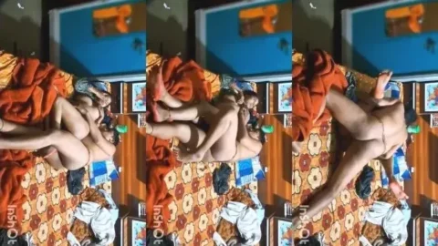Desi Wife Sex Tape Massive Natural Boobs Flop During Intense Pussy Pounding Video MMS