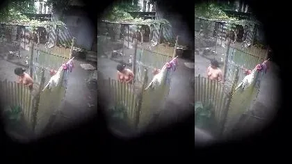 Desi Village Bhabi Bathing Nude Captured