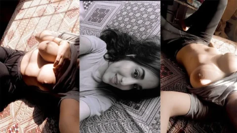 Beautiful Chubby Mal Squeezing Boobs 2