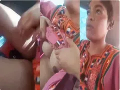 Desi Lady Showing Boobs and Pussy in the Car