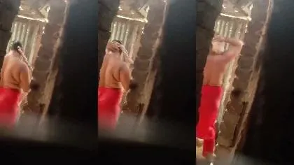 Desi Village Wife Captured After Bath
