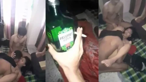 Drinking Cheater GF Enjoying With Her Boyfriends Friends