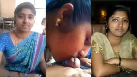 Desi Tamil Wife Sucks Hubby s Hard Dick in Blowjob Sex Tape Video MMS