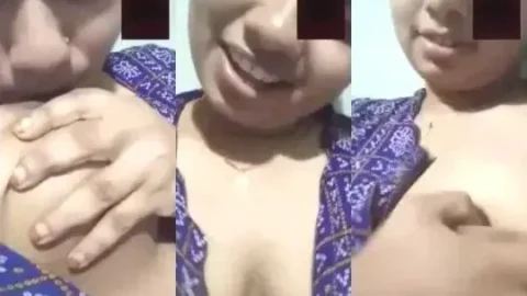 Desi Girlfriend Sucks Her Own Big Juicy Boobs on Cam Video MMS
