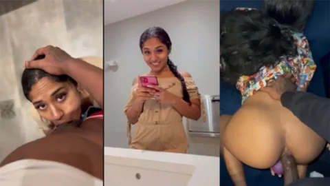 Ind Nri Girl Interracial Blowjob Fucking Hard Anal With Her Boyfriend