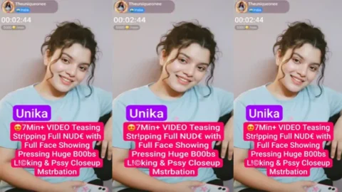Unika Aka Theuniqueonee Influencer - 7Min Premium Free Live Teasing