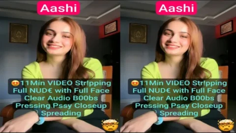 Aashi Beautiful Influencer Model - Latest Most Exclusive 11Min Premium Live