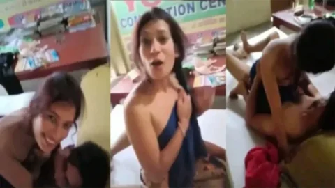 Desi College Girl - Enjoying with Boys - in Hostel Clear Talking