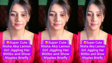 Super Cute Nisha Aka Lemon Girl Latest Most Exclusive Premium Live