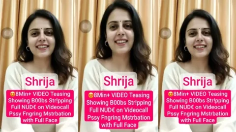 Shrija Instagram Model Teasing - Showing Boobs Stripping Full Nude Mms Video