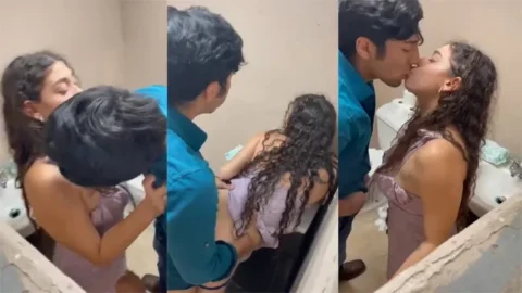 Desi Guy Living Abroad Fucking - Foreign Girlfriend - In Public Bathroom