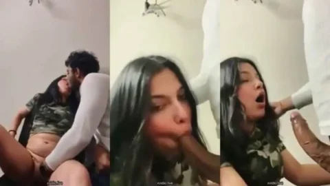 Desi husband hold his wife hand while she getting hard fucked enjoyed