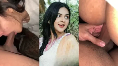 Desi Girlfriend Sloppy Blowjob and Hard Doggy Style Fuck Video MMS