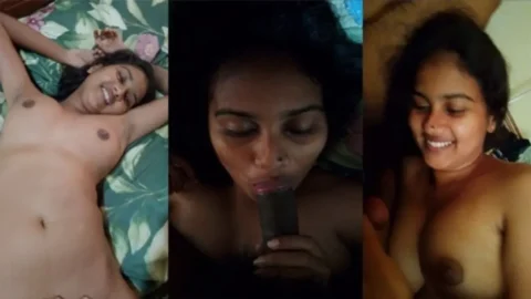 Desi Girl Excellent Body Outdoor Bathing Giving Blowjob 2