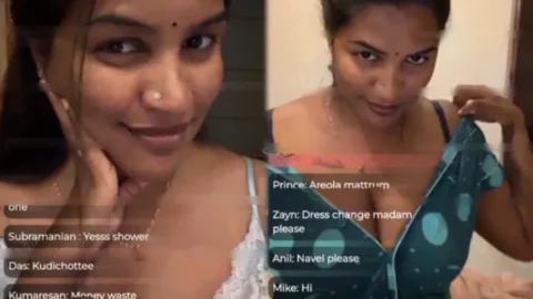 Mallu Makeup Artist Reshma - Bra Removed Premium Live