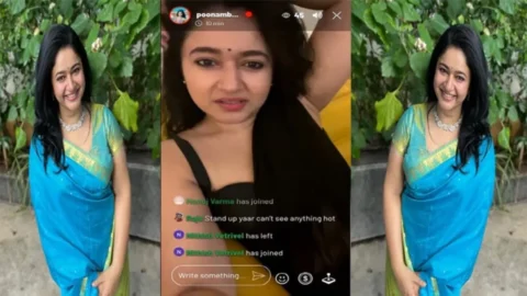 Indian Actress Poonam Bajwa Paid live chat 2