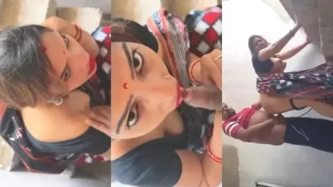 Cheating Desi Bhabhi Gives Sloppy Blowjob and Hardcore Fucked Video MMS