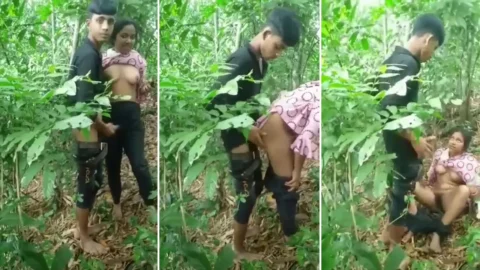 Jungle me chudai karte hue Indian couple ka viral sex tape