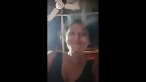 South Asian Girlfriend Displays Breasts on a Video Call