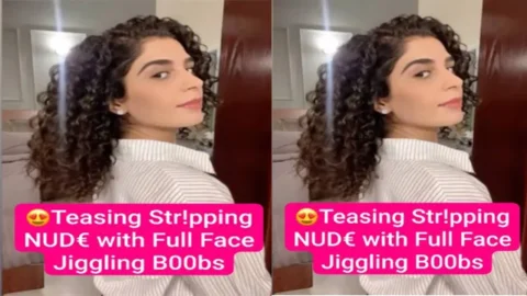 Beautiful NRI Girl Latest Most Exclusive Viral Video - Teasing Stripping Nude with Full Face Jiggling Boobs