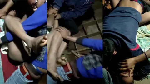 Village School Girl Rap - With Two Friends Threesome Porn Video