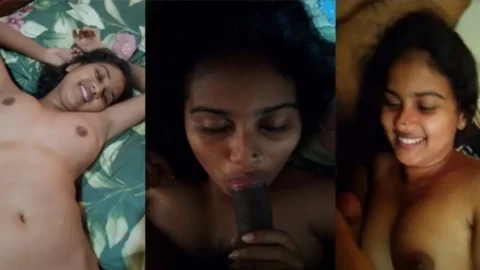 Desi Girl Excellent Body Outdoor Bathing Giving Blowjob