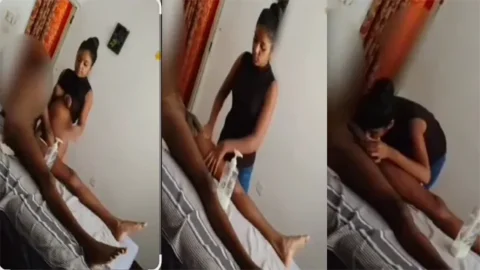 Beutiful Girl Doing Massage To Client