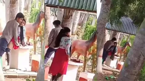 Tamil College GF - Park Hard Fuck