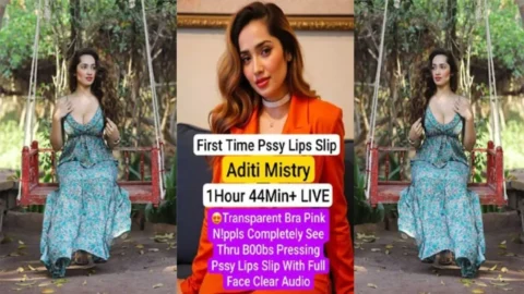 ADITI MISTRY New LIVE in Transparent Bra Pink Nipples Completely See Thru Boobs Pressing