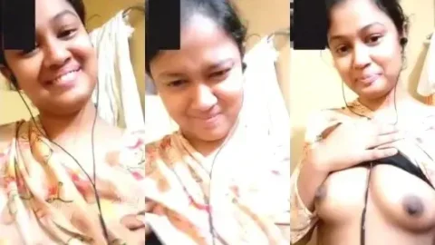 Desi Girlfriend MMS Nude With Her Huge Boobs Exposed Video MMS