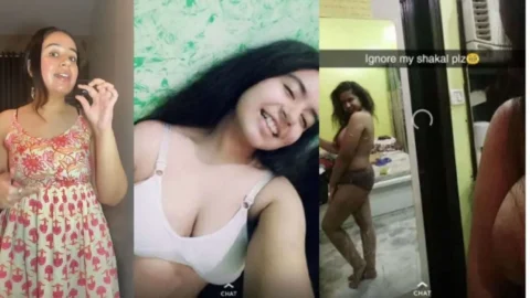 Beautiful Jasmine Snapchat Latest Most Exclusive Viral Stuff Teasing Showing Pressing Boobs