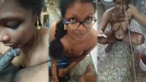 Tamil Young Wife Milky Boobs Piss on Cum in Mouth