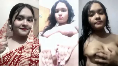 Bengali GF Nude Solo Video Playing With Her Massive Natural Boobs Video MMS