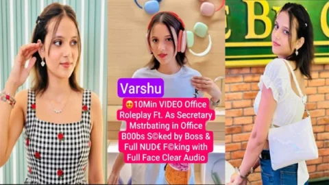 Varshu Actress New Office Roleplay - Secretary Mstrbating in Office Boobs Sucked - by Boss Fucking with Full Face
