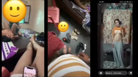 Punjabi GF and BF's Friend Desi Threesome Sex in Bedroom