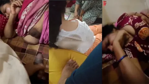 Two Horny Son Masturbating - By Watching Sleeping All Aunty