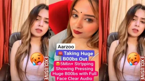 Famous Insta Model Aarzoo New Latest Premium Live
