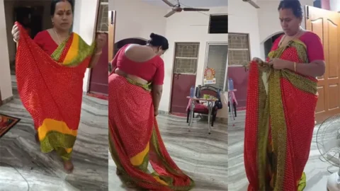 Tamil Mom Dress Change Infront Of son Secretly Recorded it Cam